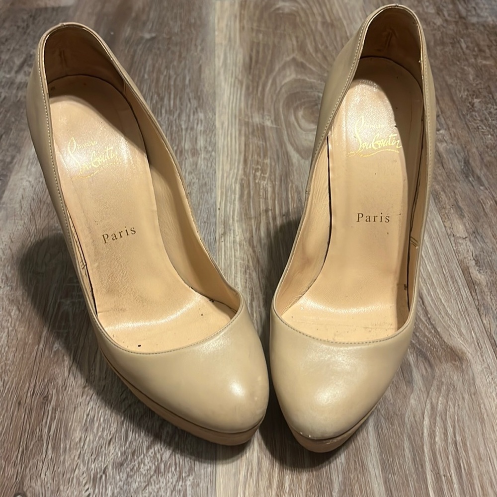 EUC Authentic Christian Louboutin platform pumps